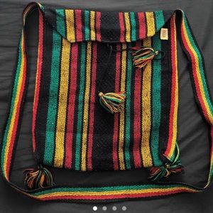 Rasta over-the-shoulder bag!